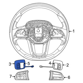Ram OE - Left Steering Wheel Radio Controls