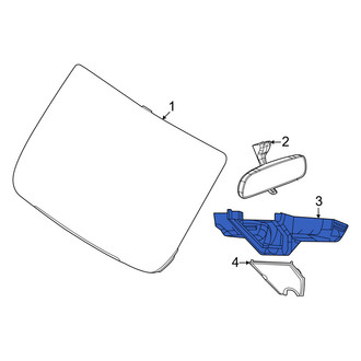 Ram OE - Front Lower Interior Rear View Mirror Cover