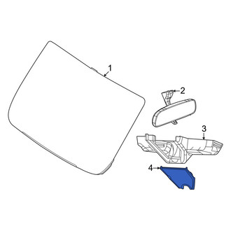Ram OE - Front Upper Interior Rear View Mirror Cover