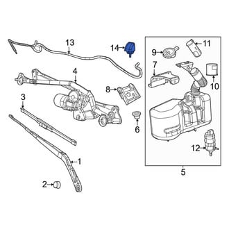 Ram OE - Front Windshield Washer Nozzle