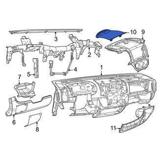Ram OE - Upper Instrument Panel Trim Panel