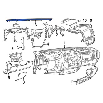 Ram OE - Dashboard Air Vent Trim