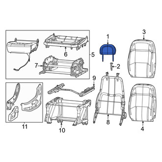 Ram OE - Front Left Headrest