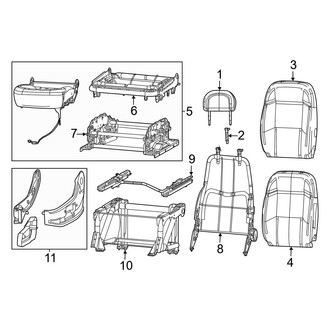 Ram OE - Seats & Tracks - Driver Seat Components