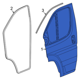 Ram OE - Front Left Door Shell