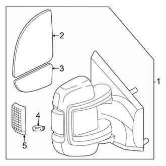 Ram OE - Front Door - Outside Mirrors
