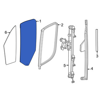 Ram OE - Front Right Door Glass