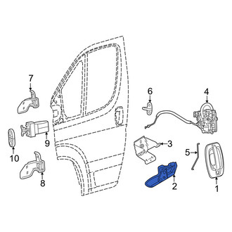 Ram OE - Front Left Inner Interior Door Handle