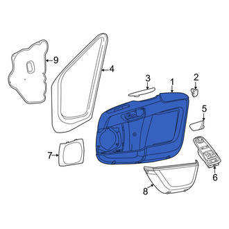 Ram OE - Front Left Inner Door Interior Trim Panel