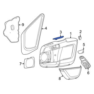 Ram OE - Front Left Door Panel Insert