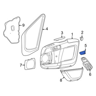 Ram OE - Front Left Interior Door Handle Trim