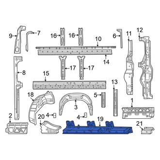 Ram OE - Left Rocker Panel Reinforcement