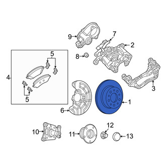 Ram OE - Rear Disc Brake Rotor
