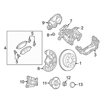 Ram OE - Rear Suspension - Brake Components