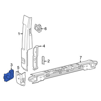 Ram OE - Left Lower Body D-Pillar Reinforcement