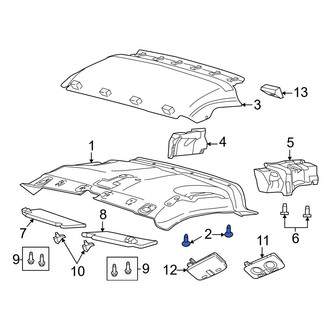 Ram OE - Rear Headliner Screw