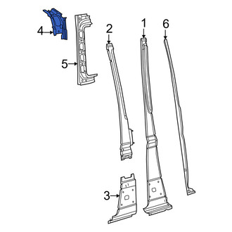 Ram OE - Left Upper Inner Quarter Panel Reinforcement