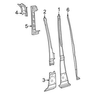 Ram OE - Pillars, Rocker & Floor - Center Pillar