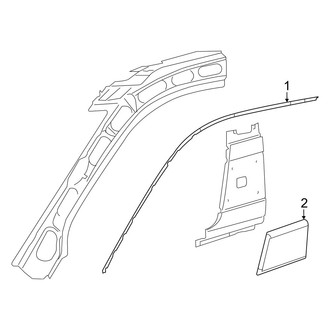 Ram OE - Pillars, Rocker & Floor - Exterior Trim (Extended Cargo Van)