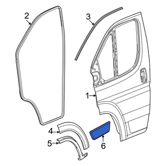 Ram OE - Front Right Door Molding