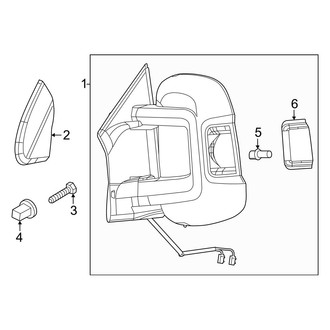 Ram OE - Front Door - Outside Mirrors (Extended Cargo Van)