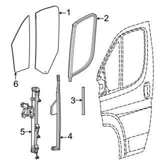 Ram OE - Front Door - Glass & Hardware
