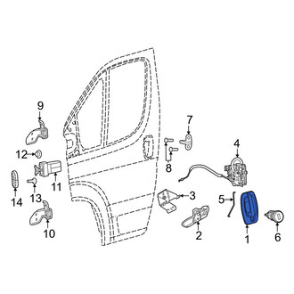 Ram OE - Front Right Outer Exterior Door Handle