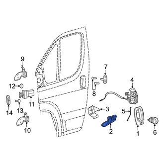 Ram OE - Front Left Inner Interior Door Handle