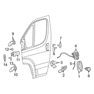 Ram OE - Front Door - Lock & Hardware