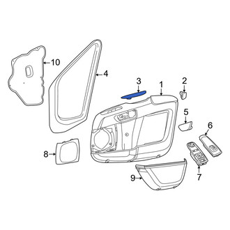 Ram OE - Front Left Door Panel Insert