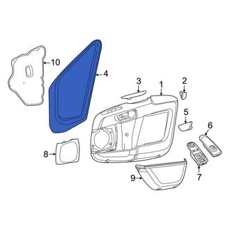 Ram OE - Front Left Door Window Molding
