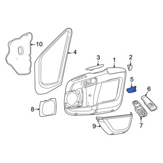 Ram OE - Front Left Interior Door Handle Trim