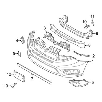 Ram OE - Front Bumper & Grille - Bumper & Components (Base / Tradesman)