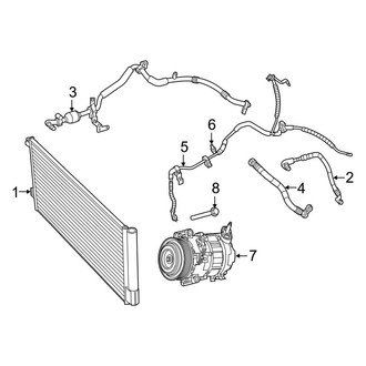 Ram OE - Air Conditioner & Heater - Condenser, Compressor & Lines