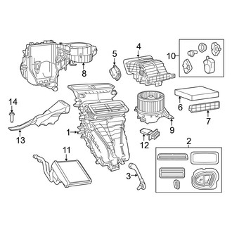 Ram OE - Air Conditioner & Heater - Evaporator & Heater Components
