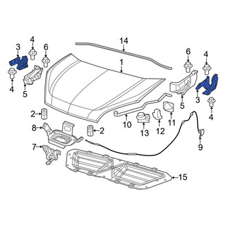 Ram OE - Front Left Hood Hinge