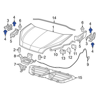 Ram OE - Hood Hinge Bolt