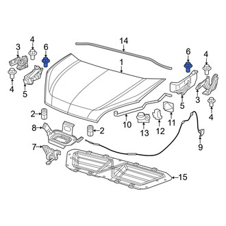Ram OE - Hood Hinge Bolt
