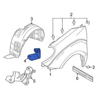 Ram OE - Left Fender Liner Support Bracket