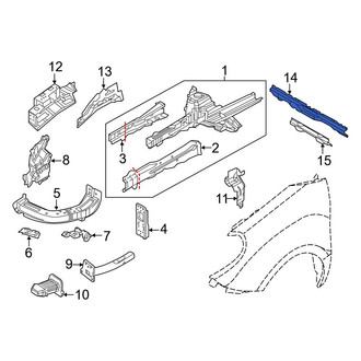Ram OE - Front Upper Cowl Crossmember