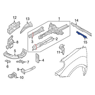 Ram OE - Front Lower Cowl Crossmember