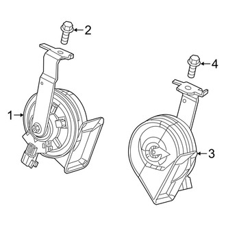 Ram OE - Electrical - Horn (Base / SLT / Tradesman / Tradesman SLT)