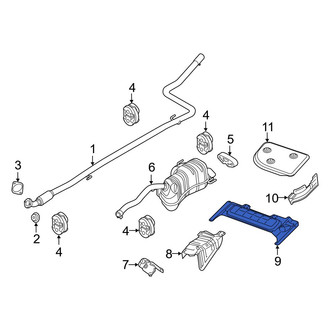 Ram OE - Center Floor Pan Heat Shield