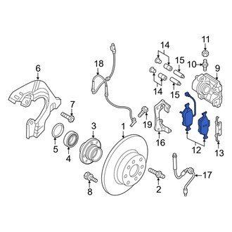 Ram OE - Front Disc Brake Pad Set