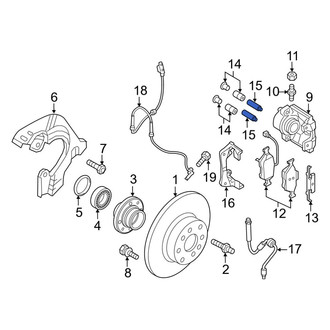 Ram OE - Front Disc Brake Caliper Pin