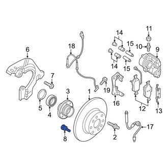 Ram OE - Brake Backing Plate Bolt