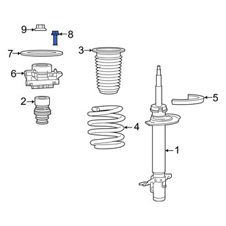 Ram OE - Front Suspension Strut Mount Bolt