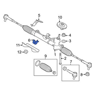Ram OE - Lower Rack and Pinion Bracket