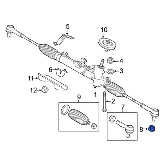 Ram OE - Steering Tie Rod Nut