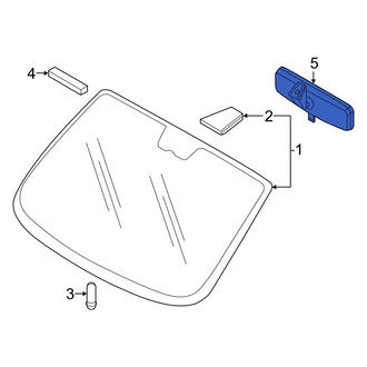 Ram OE - Front Interior Rear View Mirror